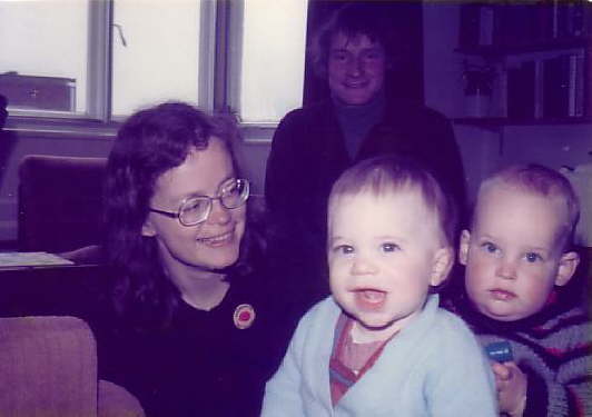 Richard, Fiet, Paul and Daniel mid-1979