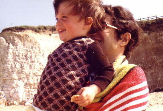 Summer 1981 - on the beach at Cliftonville